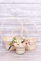 Корзина (ива) d24*h44см круг нгатуральный