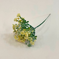 Цветы искусственные h19см  желтый 