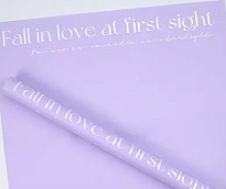 Пленка матовая 58см*10м 65мкр Fall in love лавандовый