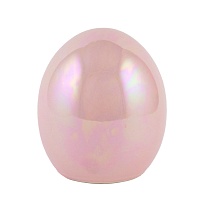 Сувенир Яйцо (керамика), h9,5*8,5*8,5см, розовый
