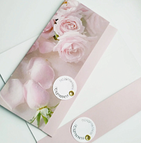 Конверт для денег с держателем "Поздравляем", 19*10см