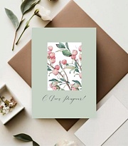 Открытка С Днем Рождения! 7*10 см, 5шт