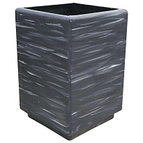 Горшок Амелия кубик 40*40 h60см керамика серый