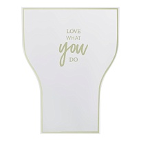 Пакет-конус для цветов Love what you do 45*36*20см светло-зеленый