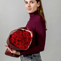 Букет из роз "Бордо"