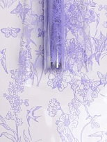 Пленка прозрачная 60см 40мкр Ласточки сиреневый классик