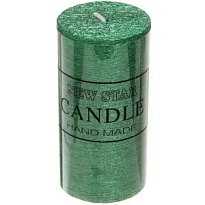 Свеча колонна New Star d5*h10см изумрудный