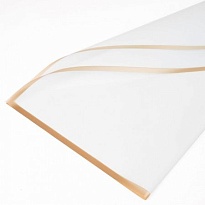 Пленка матовая 58*58см с золотой каймой 20 листов белый 