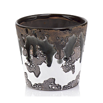 Кашпо Polnix Vintage d15 h14см керамика под старину коричневый 