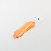 Бант шар 32мм с золотой полосой оранжевый 