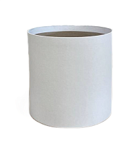 Коробка шляпная без крышки d15*h15см матовый белый