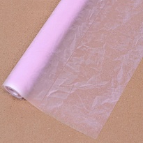 Пленка с эффектом жатой бумаги 60см*8,5м Эколюкс нежно-розовый