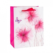 Пакет подарочный крафт 18*23*10см Крылатая красавица