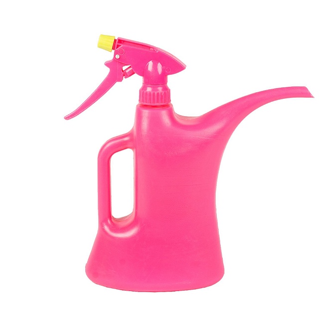 Лейка-опрыскиватель Listok комби 1л розовый