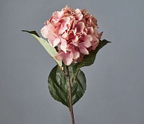 Гортензия искусственная 1 голова h65см розово-светлый