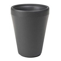 Кашпо Lamela ЛИМА высокая d39,5 h51см 40л пластик антрацитовый 