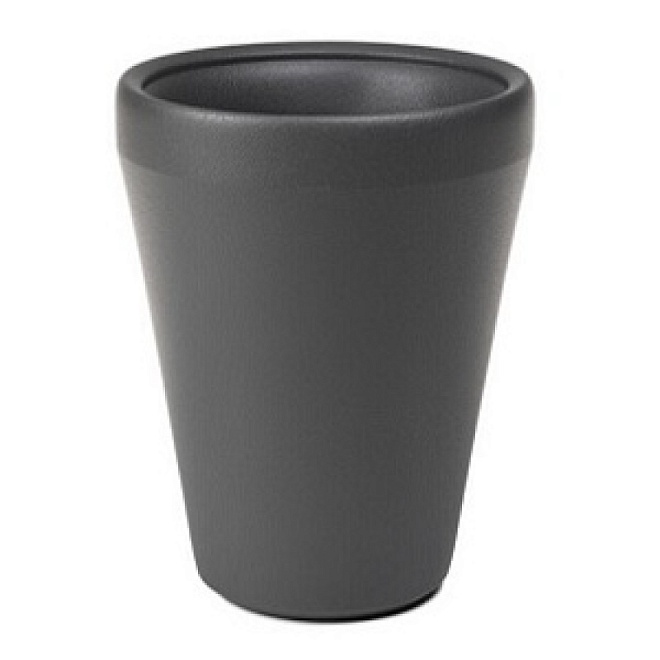 Кашпо Lamela ЛИМА высокая d39,5 h51см 40л пластик антрацитовый 