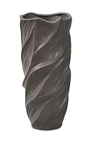 Ваза декоративная h33см керамика серо-коричневый