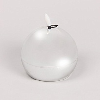 Свеча светодиодная 16,5*23,5см серебряный