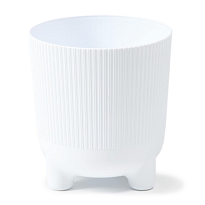 Кашпо Lamela Aria jumper на ножках d14 h15см 1.6л пластик белый