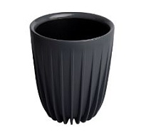 Горшок Сигма d17 h20,5см 3,3л с вкладкой пластик антрацитовый