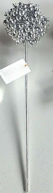 Вставка Гранат глиттер h50см микс серебряный