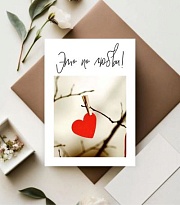 Открытка "Это по любви!", 7*10см, 5шт