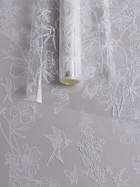 Пленка прозрачная 60см 40мкр Ласточки белый