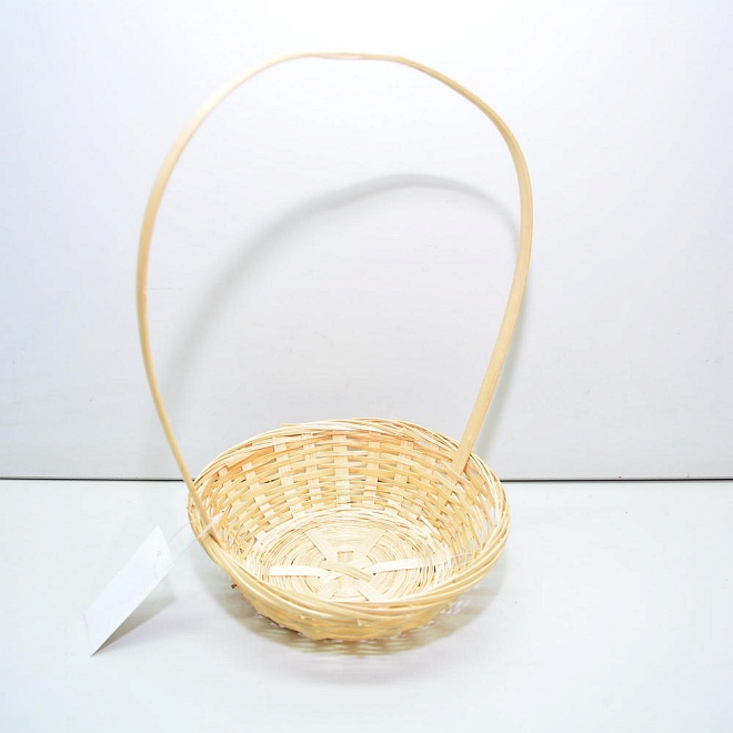 Корзина (бамбук) d19*h5*hh31см круг натуральный