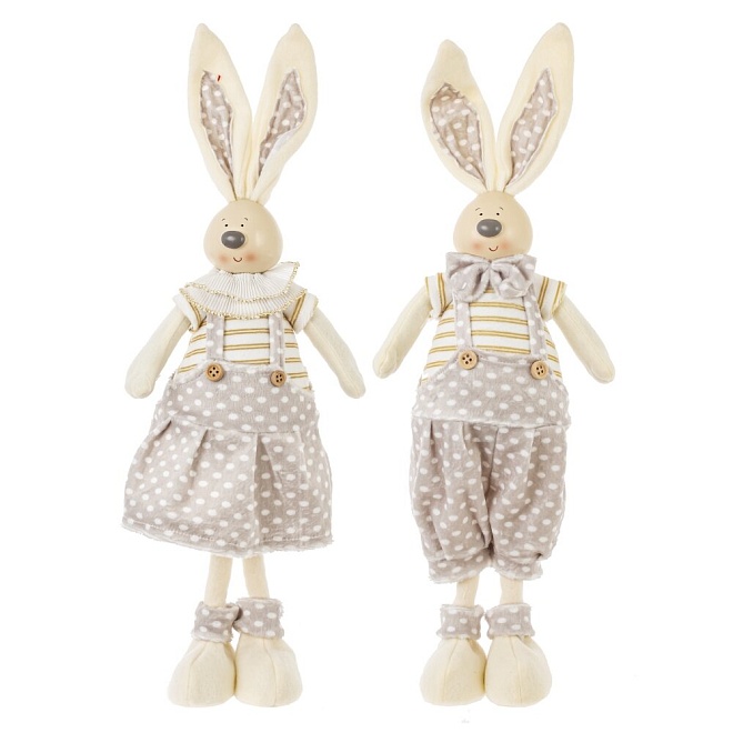 Мягкая игрушка Заяц в ассортименте, h43см