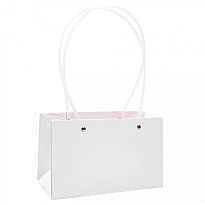 Пакет для цветов 10*13*22см белый