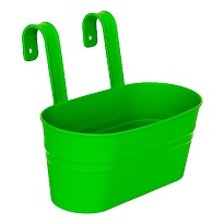 Кашпо настенное Ведро большое 30*20 h25см пластик салатовый