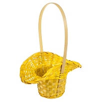 Корзина (бамбук) d21*13*h14*hh29см круг желтый