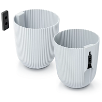 Кашпо настенное Prosperplast Milly Wall d14,6 h17,6см 2,1л пластик белый