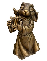 Зайка ангел Алирия 22*25*41см бронзовый