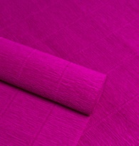 Бумага гофрированная фиолетовая фуксия №572, 180г/м2, 50*250см 