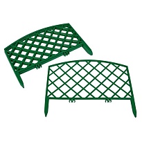 Забор декоративный Решетка 0,36*2,3м пластик зеленый