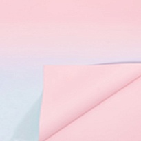Пленка матовая 58*58см Градиент 20 листов нежно-розовый/нежно-голубой