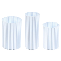 Кашпо-вазы Lamela Nemo d10 h15см 0.9л d12 h18см 1,6л d9 h21.7см 0,9л пластик белый