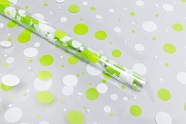 Пленка прозрачная 70см*8м Серпантин белый салатовый