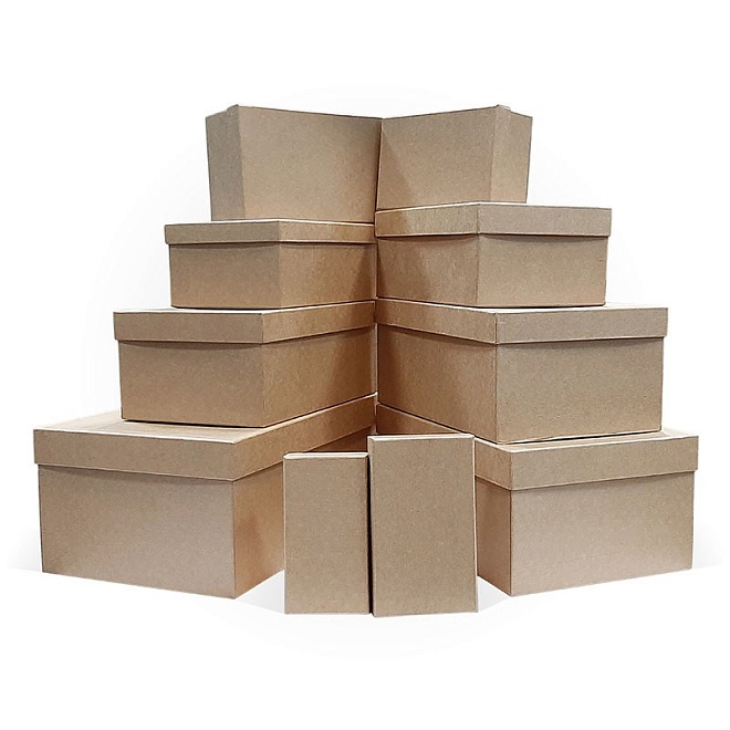 Коробка подарочная 19*13*8см крафт