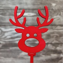 Топпер Олень красный