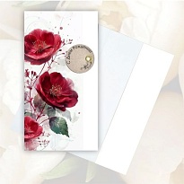 Конверт для денег с держателем С Днем Рождения 19*10см