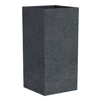 Кашпо Scheurich C-Cube High (240) 28*28 h70см 40л пластик черный камень