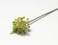 Ягоды ветка искусственная h25см зеленый