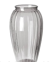 Ваза из акрила Фонарик d13*h22см серый