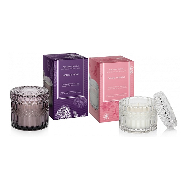 Свеча в стакане Bartek, 150г, аромат Роскошный букет