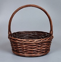 Корзина (ива) d48*38*h17*hh47см овал коричневый