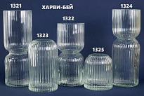 Ваза из стекла Харви-Бей-1 d11,5*h30см 2.2л текстурная