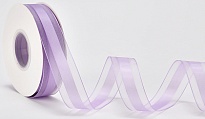 Лента полиэстер 25мм*40ярд Лили кант сиреневый